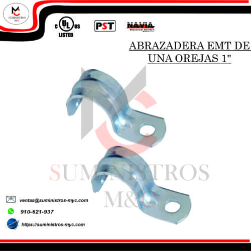 ABRAZADERA DE UNA OREJA DE 1″