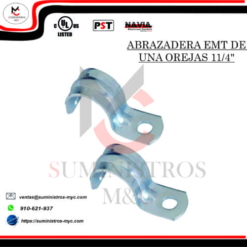 ABRAZADERA DE UNA OREJA DE 11/4″
