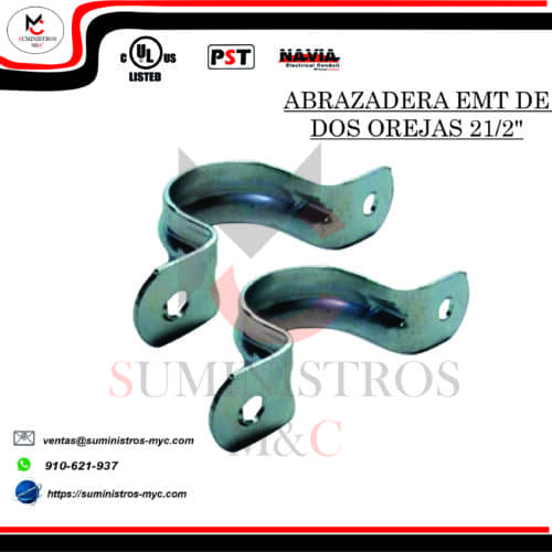 ABRAZADERA DE DOS OREJAS DE 21/2″