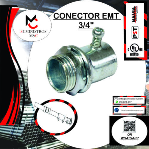 CONECTOR CONDUIT EMT 3/4″