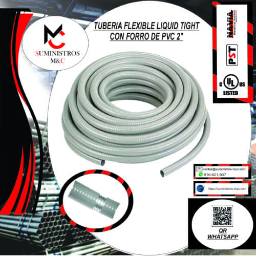 TUBERIA CONDUIT FLEXIBLE LIQUIT TIGHT DE 2″