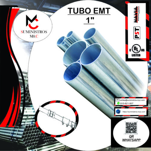 TUBO CONDUIT EMT 1″