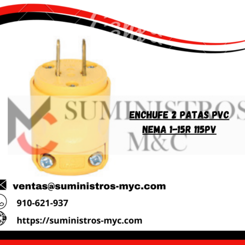 ENCHUFE 2PATAS PVC NEMA 1-15R 115PV