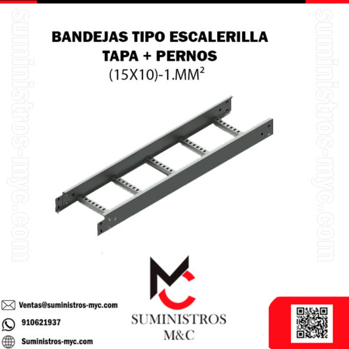 BANDEJA PORTACABLE ESCALERILLA (15X10) 1MM