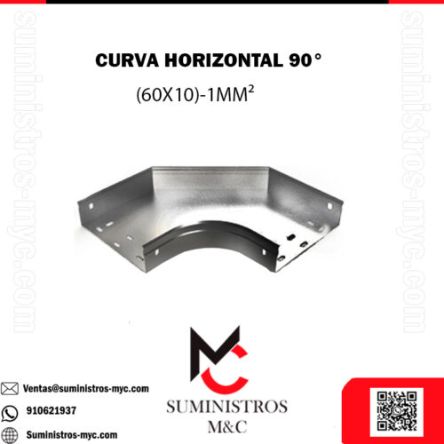 CURVA HORIZONTAL 90° (60X10) 1MM